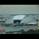 Das klimatisierte Nationalstadium mit dem Dach, das geöffnet werden kann